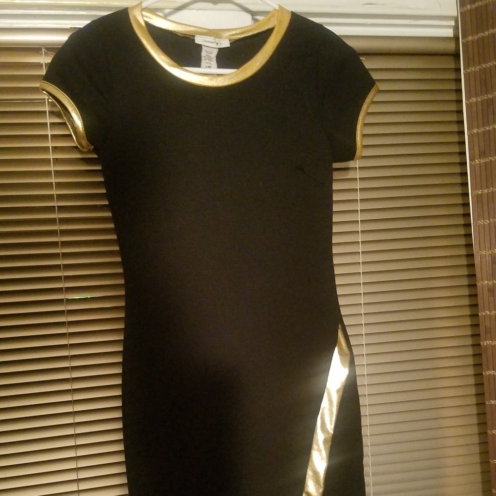 Black and Gold Dress